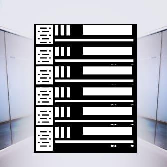 Serverchrank Icon vor Raumhintergrund